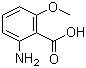 structure of CAS# 53600-33-2, 2-氨基-6-甲氧基苯甲酸