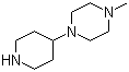 structure of CAS# 53617-36-0, 1-Methyl-4-(4-piperidinyl)piperazine