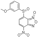 CAS 登录号：53619-53-7, 4-[(3-甲氧基苯基)亚磺酰]-7-硝基-2,1,3-苯并恶二唑 3-氧化物