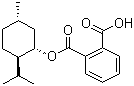 (+)-(1S)-单孟基邻苯二甲酸酯分子结构 (CAS 53623-42-0)