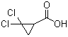 2,2-二氯环丙烷-1-羧酸分子结构 (CAS 5365-14-0)
