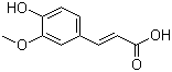 反式阿魏酸分子结构 (CAS 537-98-4)