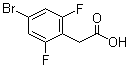 structure of CAS# 537033-54-8, 4-溴-2,6-二氟苯乙酸