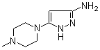 [5-(4-甲基哌嗪-1-基)-2H-吡唑-3-基]胺分子结构 (CAS 537039-17-1)