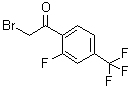 2-溴-1-(2-氟-4-三氟甲基苯基)乙酮分子结构 (CAS 537050-12-7)