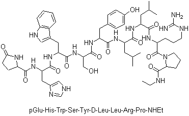 structure of CAS# 53714-56-0, 亮丙瑞林