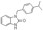1,3-二氢-1-[[4-(异丙基)苯基]甲基]-2H-苯并咪唑-2-酮分子结构 (CAS 537702-23-1)