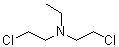 N,N-双(2-氯乙基)乙胺分子结构 (CAS 538-07-8)