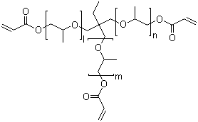 structure of CAS# 53879-54-2, 丙氧基化三羟甲基丙烷三丙烯酸酯