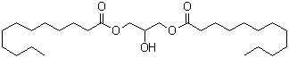 structure of CAS# 539-93-5, Glycerol 1,3-dilaurate