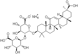 structure of CAS# 53956-04-0, 甘草酸铵