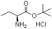 (S)-2-氨基丁酸叔丁酯盐酸盐分子结构 (CAS 53956-05-1)