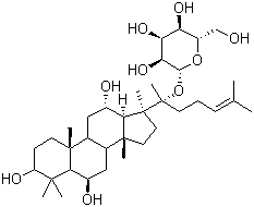 structure of CAS# 53963-43-2, Ginsenoside F1