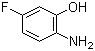 2-氨基-5-氟苯酚分子结构 (CAS 53981-24-1)