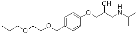 (2S)-1-[异丙基氨基]-3-[4-[(2-丙氧基乙氧基)甲基]苯氧基]-2-丙醇分子结构 (CAS 539823-42-2)
