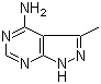 structure of CAS# 5399-44-0, 3-Methyl-1H-pyrazolo[3,4-d]pyrimidin-4-amine