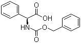 structure of CAS# 53990-33-3, (S)-2-(苄氧羰基氨基)-2-苯乙酸