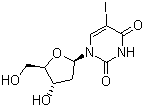 structure of CAS# 54-42-2, 5-碘-2'-脱氧尿苷