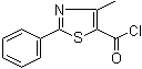 structure of CAS# 54001-18-2, 4-Methyl-2-phenylthiazole-5-carbonyl chloride