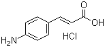 structure of CAS# 54057-95-3, 4-氨基肉桂酸盐酸盐