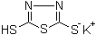 2,5-二巯基-1,3,4-噻二唑单钾盐分子结构 (CAS 54092-09-0)