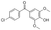 CAS 登录号：54094-08-5, (4-Chlorophenyl) (4-hydroxy-3,5-dimethoxyphenyl) ketone (4-氯苯基)(4-羟基-3,5-二甲氧基苯基)甲酮