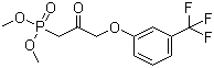 structure of CAS# 54094-19-8, Dimethyl [2-oxo-3-[3-(trifluoromethyl)phenoxy]propyl]phosphonate