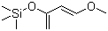 反式-1-甲氧基-3-(三甲基硅氧基)-1,3-丁二烯分子结构 (CAS 54125-02-9)
