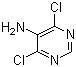 structure of CAS# 5413-85-4, 4,6-二氯-5-氨基嘧啶