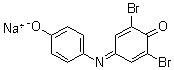 2,6-二溴-4-[(4-羟基苯基)亚氨基]-2,5-环己二烯-1-酮钠盐分子结构 (CAS 5415-23-6)