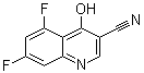 5,7-二氟-4-羟基喹啉-3-甲腈分子结构 (CAS 541505-11-7)