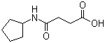 4-(环戊基氨基)-4-氧代丁酸分子结构 (CAS 541537-57-9)
