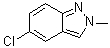 5-氯-2-甲基-2H-吲唑分子结构 (CAS 541539-86-0)