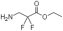 2,2-二氟-3-氨基丙酸乙酯分子结构 (CAS 541547-37-9)