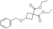 structure of CAS# 54166-15-3, 3-苄氧基环丁烷-1,1-二甲酸二乙酯