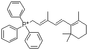[(2E,4E)-3-甲基-5-(2,6,6-三甲基-1-环己烯-1-基)-2,4-戊二烯-1-基]三苯基鏻分子结构 (CAS 54168-83-1)