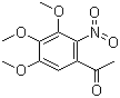 2'-硝基-3',4',5'-三甲氧基苯乙酮分子结构 (CAS 54173-39-6)