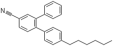 4-氰基-4'-己基三联苯分子结构 (CAS 54211-47-1)