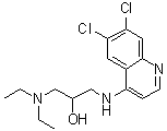 CAS # 5423-78-9, 1-[(6,7-Dichloro-4-quinolyl)amino]-3-diethylamino-2-propanol