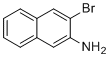 3-溴萘-2-胺分子结构 (CAS 54245-33-9)