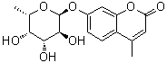 CAS # 54322-38-2, 7-[(6-Deoxy-alpha-L-galactopyranosyl)oxy]-4-methyl-2H-1-benzopyran-2-one