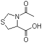 N-乙酰-L-硫代脯氨酸分子结构 (CAS 54323-50-1)