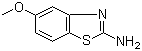 structure of CAS# 54346-87-1, 2-Amino-5-methoxybenzothiazole