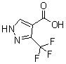 structure of CAS# 543739-84-0, 3-(三氟甲基)-1H-吡唑-4-羧酸