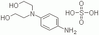 structure of CAS# 54381-16-7, N,N-Bis(2-hydroxyethyl)-p-phenylenediamine sulphate