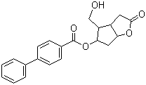 structure of CAS# 54382-73-9, (+/-)-Corey lactone 5-(4-phenylbenzoate)