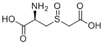 3-((羧甲基)亚磺酰基)丙氨酸分子结构 (CAS 5439-87-2)