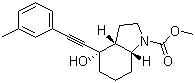 structure of CAS# 543906-09-8, (3aR,4S,7aR)-八氢-4-羟基-4-[2-(3-甲基苯基)乙炔基]-1H-吲哚-1-羧酸甲酯