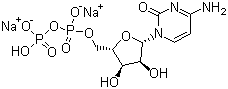 胞苷-5'-二磷酸二钠盐分子结构 (CAS 54394-90-0)