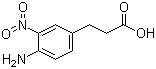 3-硝基-4-氨基苯丙酸分子结构 (CAS 54405-44-6)
